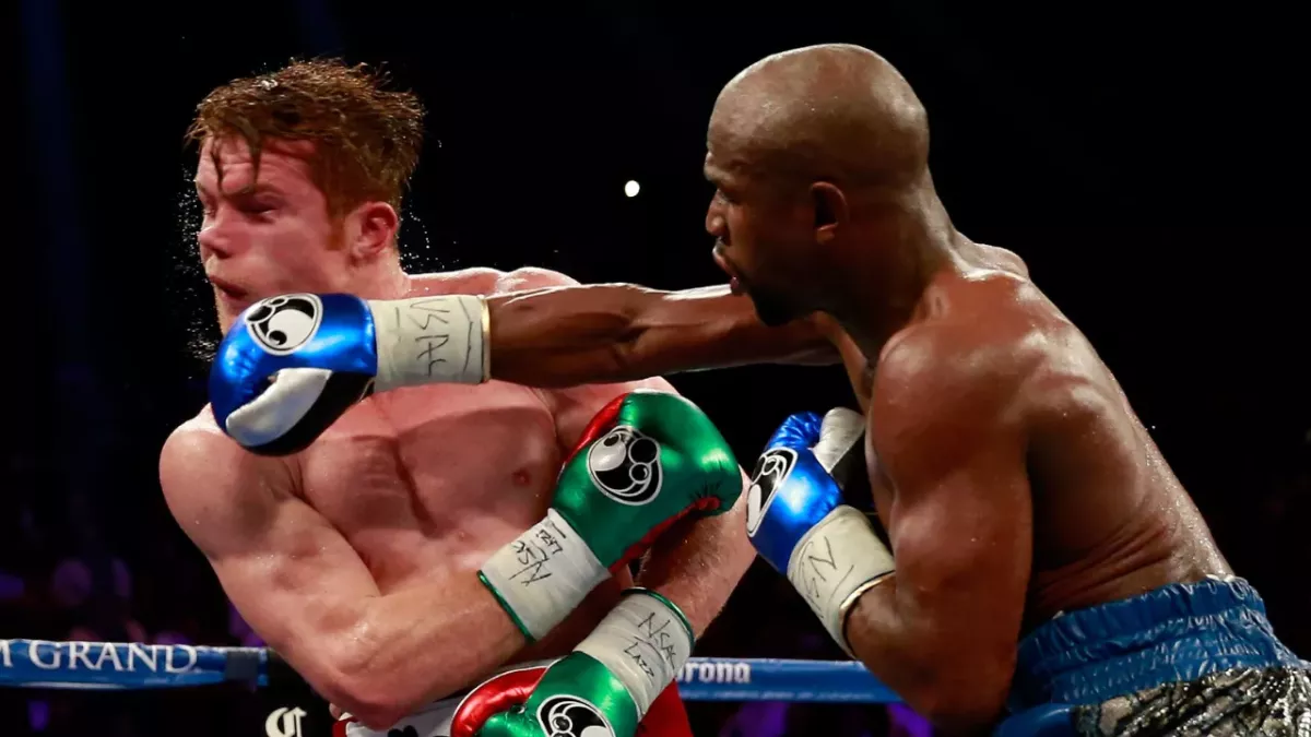 Canelo Alvarez et Floyd Mayweather