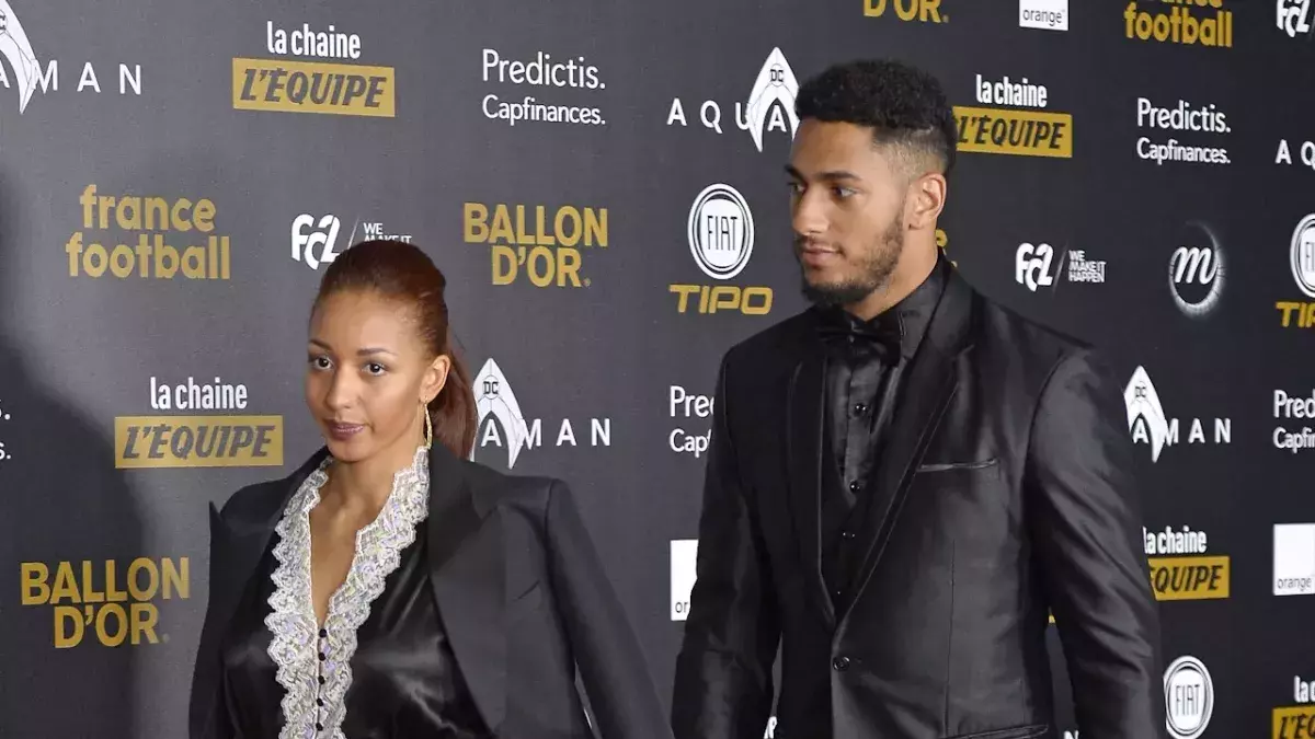 Estelle Mossely et Tony Yoka à la cérémonie du Ballon d'Or en 2018.