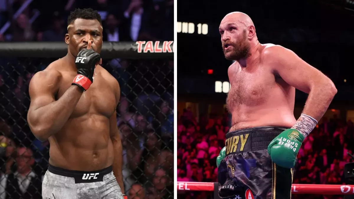 Francis Ngannou et Tyson Fury. 