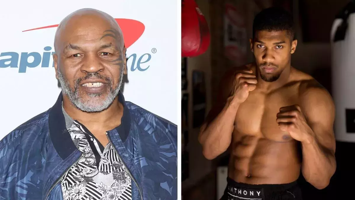 Mike Tyson et Anthony Joshua. 