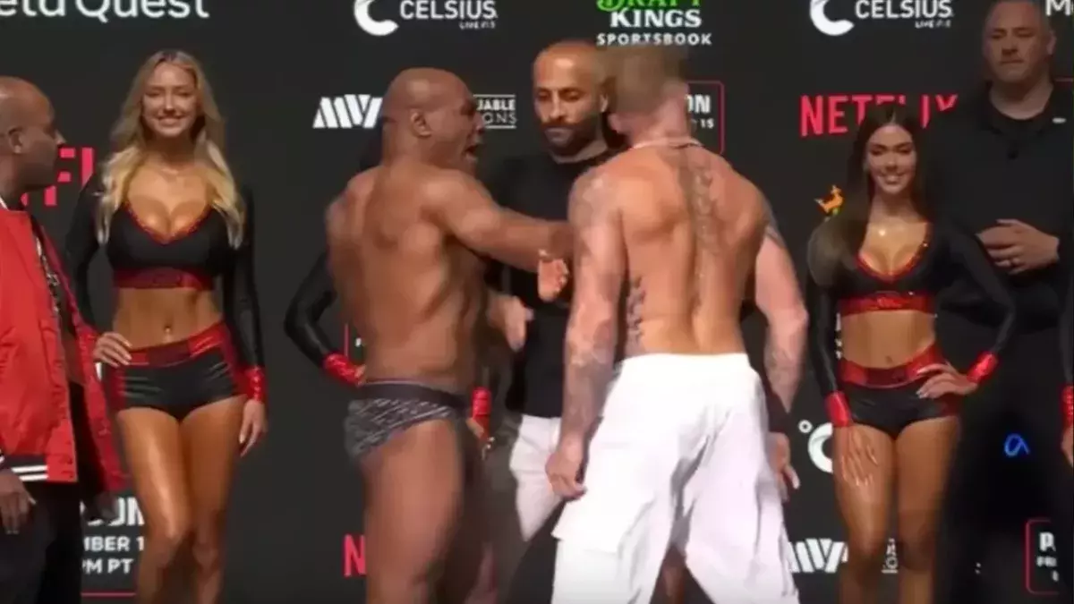 Mike Tyson gilfant Jake Paul