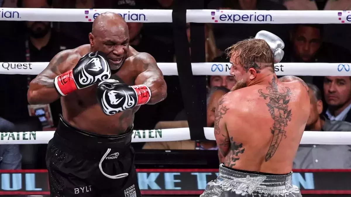Mike Tyson a tenu la distance dans son combat face à Jake Paul. 
