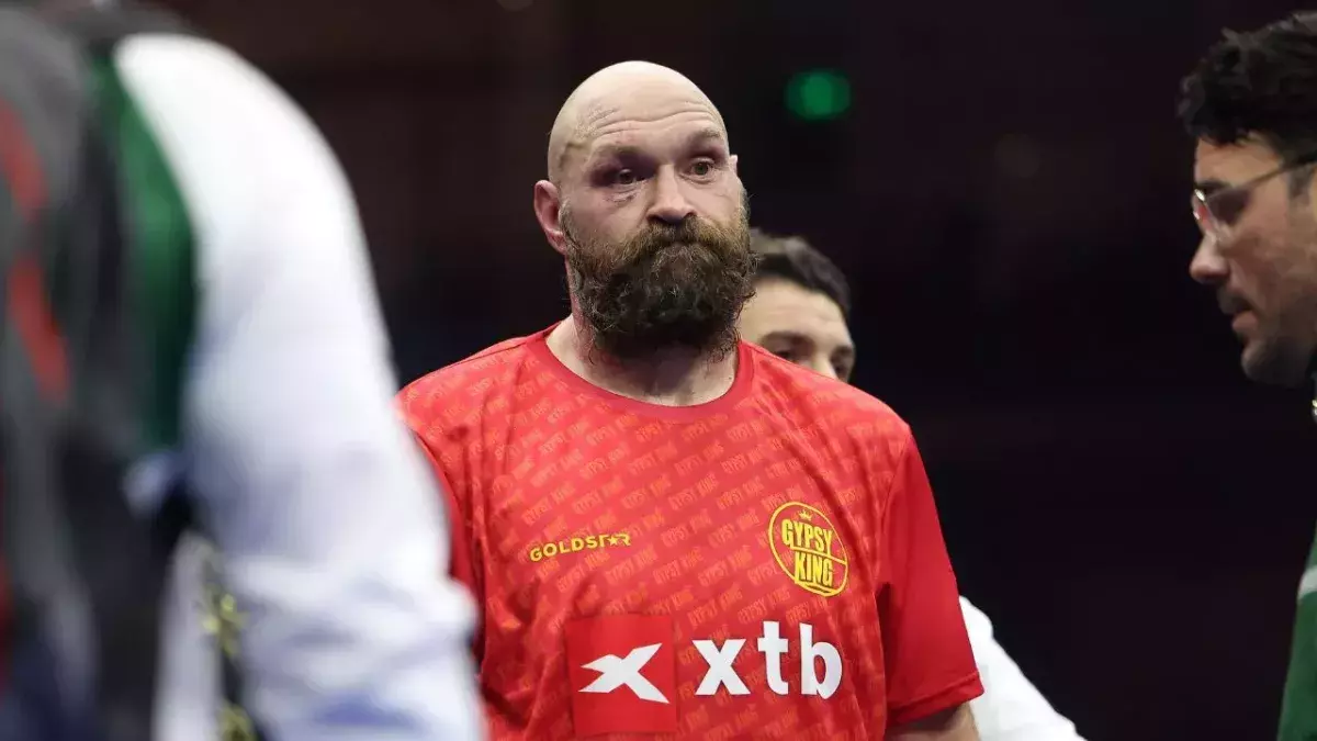 Tyson Fury après sa dernière défaite contre Oleksandr Usyk. 