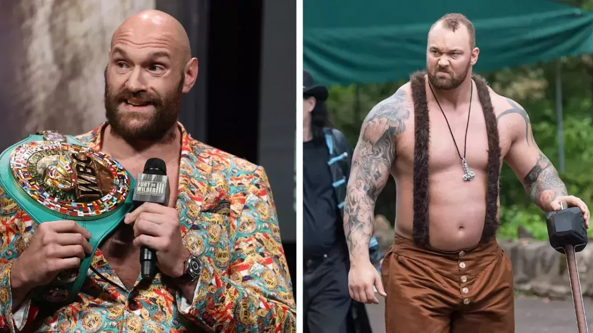 Tyson Fury et Hafthor Bjornsson discutent actuellement pour s'affronter en boxe anglaise. 