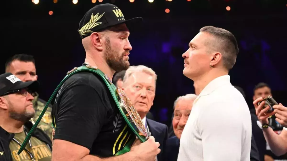 Tyson Fury face à Usyk