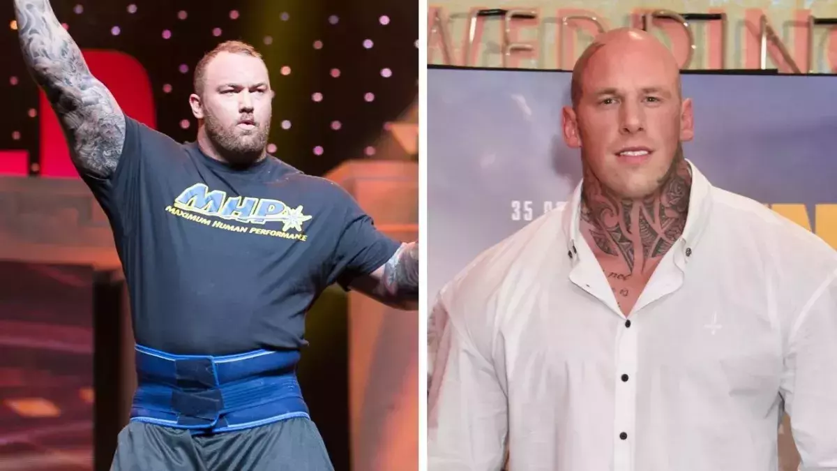 Un combat entre Hafthor Bjornsson et Martyn Ford 