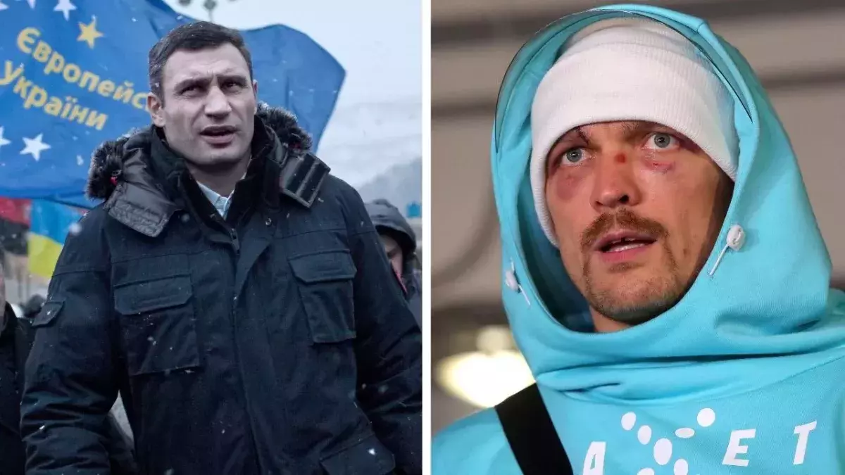 Vitali Klitschko et Oleksandr Usyk sont deux champions du monde de boxe ukrainiens. 