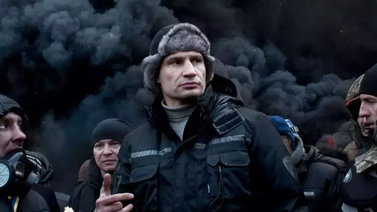 Vitali Klitscho a pris les armes pour défendre son pays natal. 