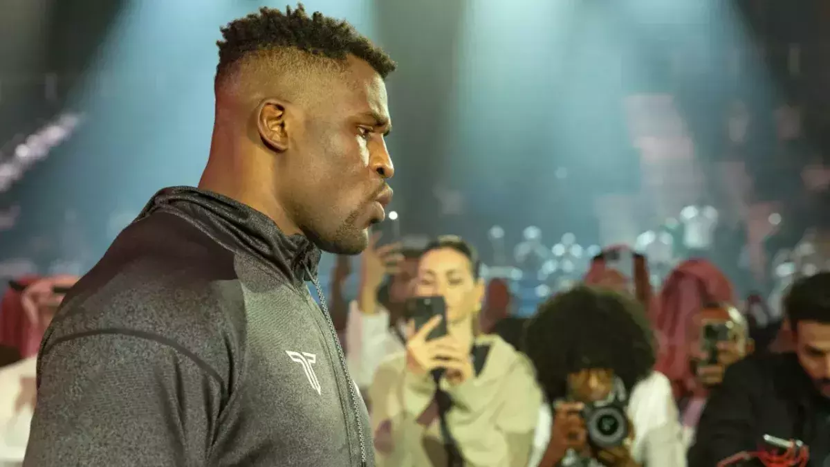 Francis Ngannou avant son combat face à Renan Ferreira