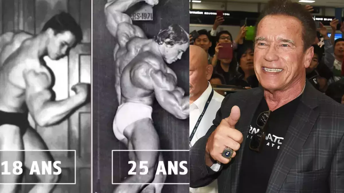 L'évolution physique impressionnante d'Arnold Schwarzenegger au fil des années