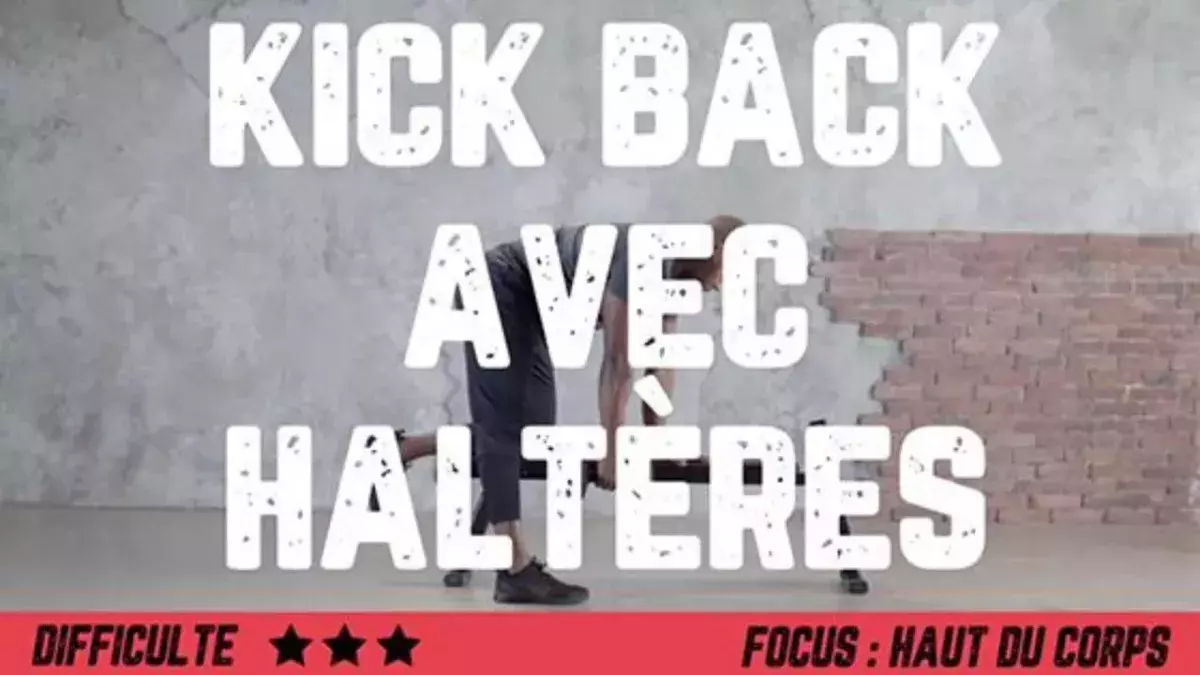 Kick back avec haltères : comment bien faire l'exercice pour se muscler efficacement