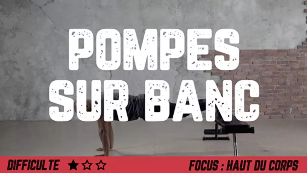 Pompes sur banc