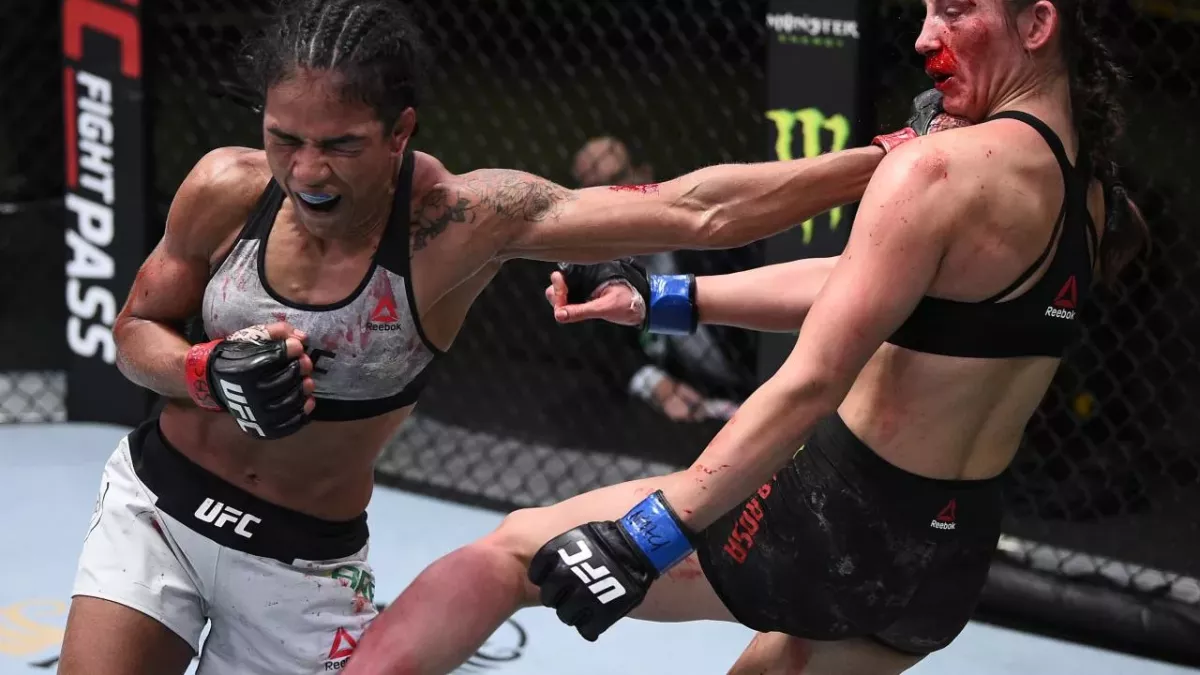 Montana De la Rosa défigurée après son combat contre Mayra Bueno SIlva