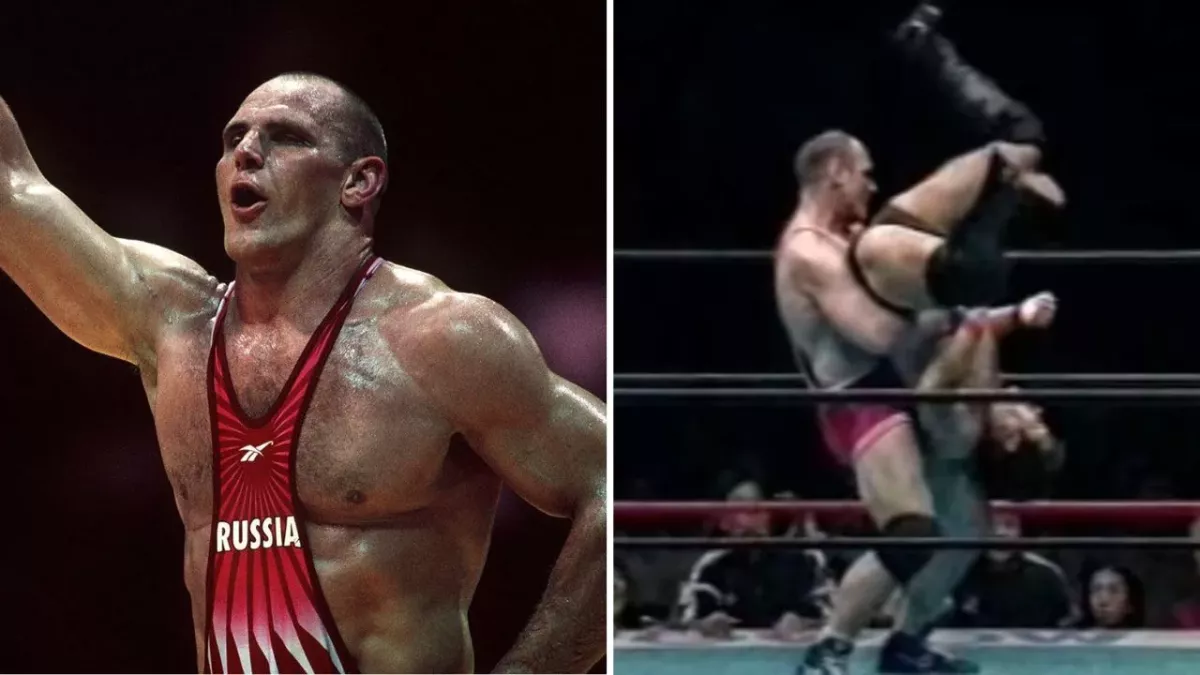 Aleksandr Karelin, 3 fois champion olympique de lutte, a réalisé un combat de MMA en 1999. 