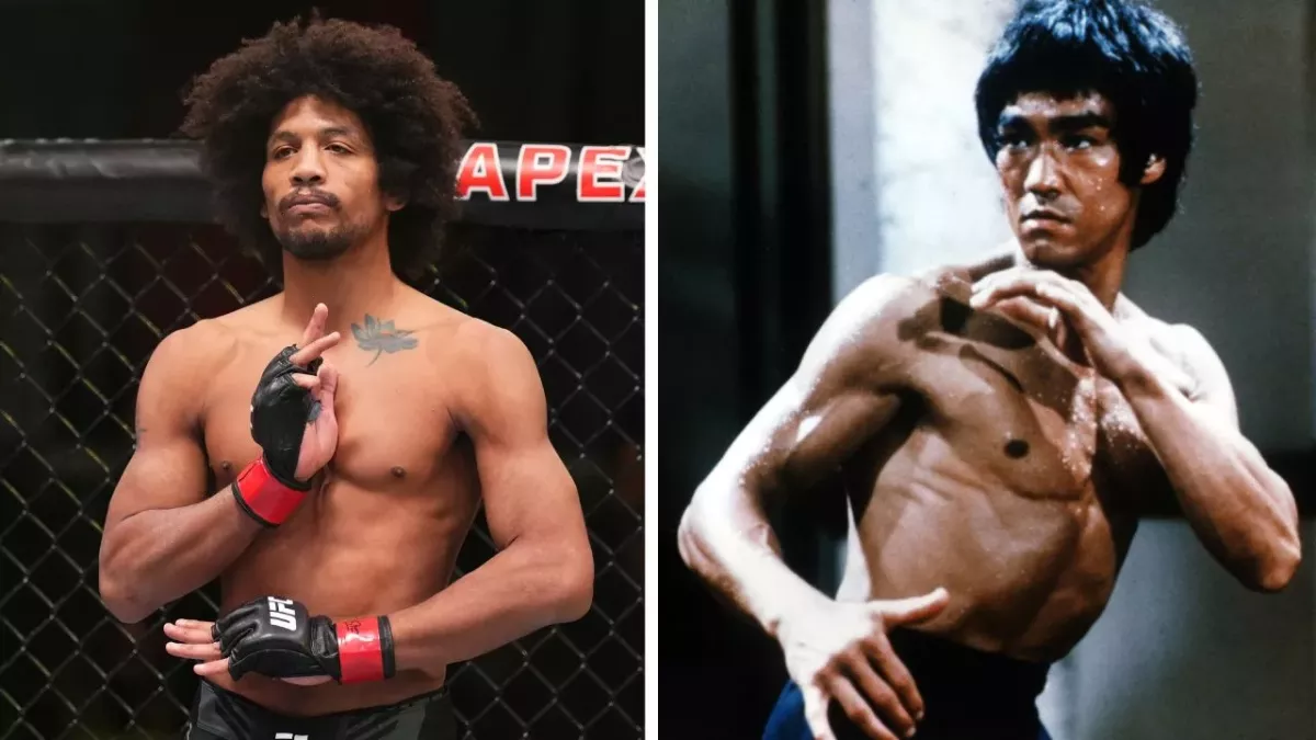 Alex Caceres, athlète de l'UFC, réalise de nombreux mouvements inspirés de Bruce Lee lors de ses combats. 