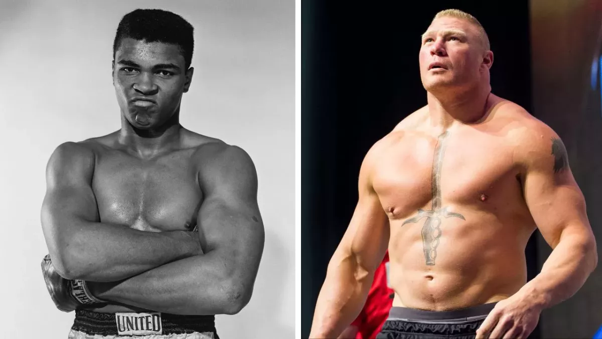 Brock Lesnar était un grand fan de Mohamed Ali. 
