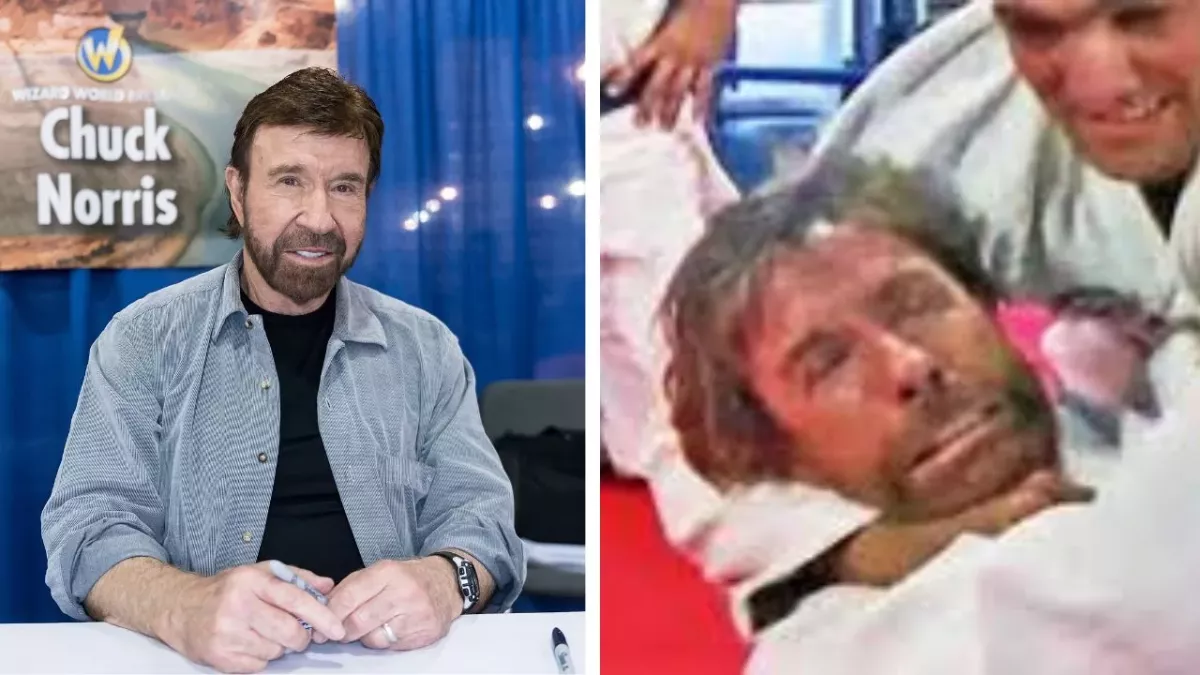 Chuck Norris a fait face à Rickson Gracie, légende du MMA et du combat libre. 