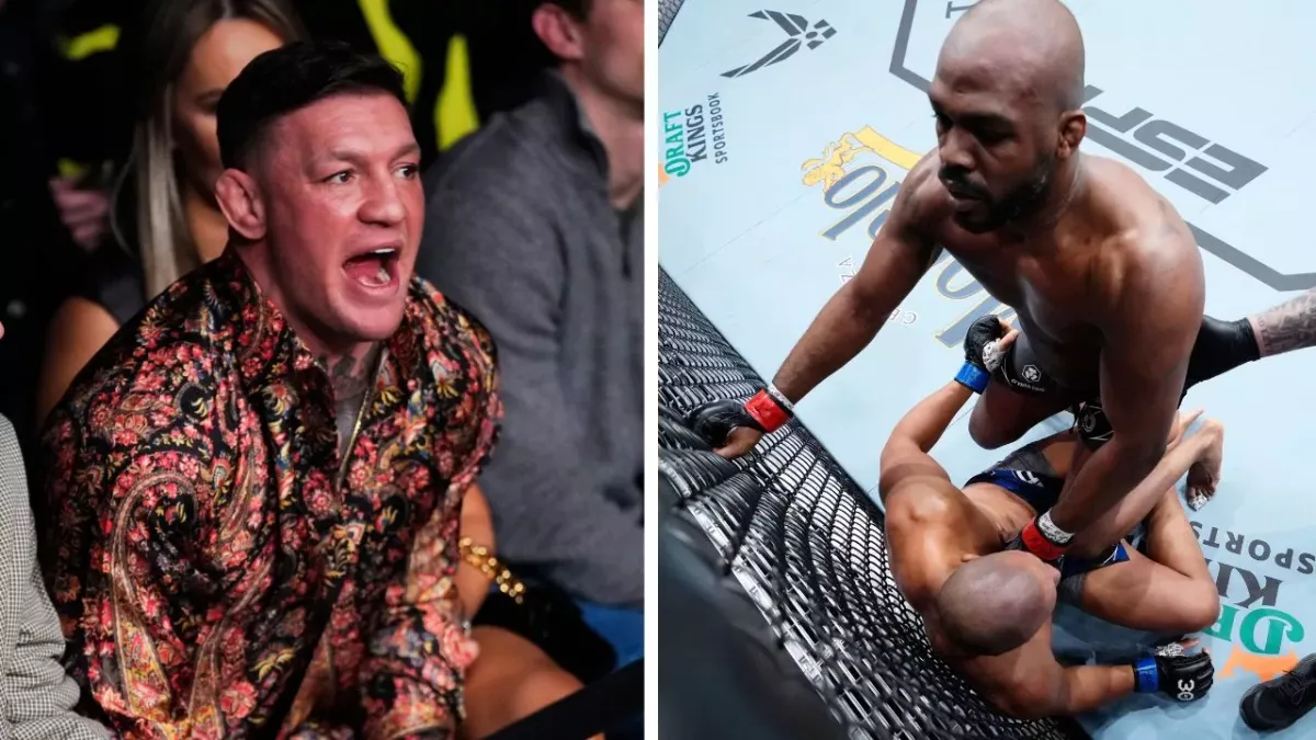 Conor McGregor était présent à la T-Mobile Arena pour assister au choc Gane vs Jones. 