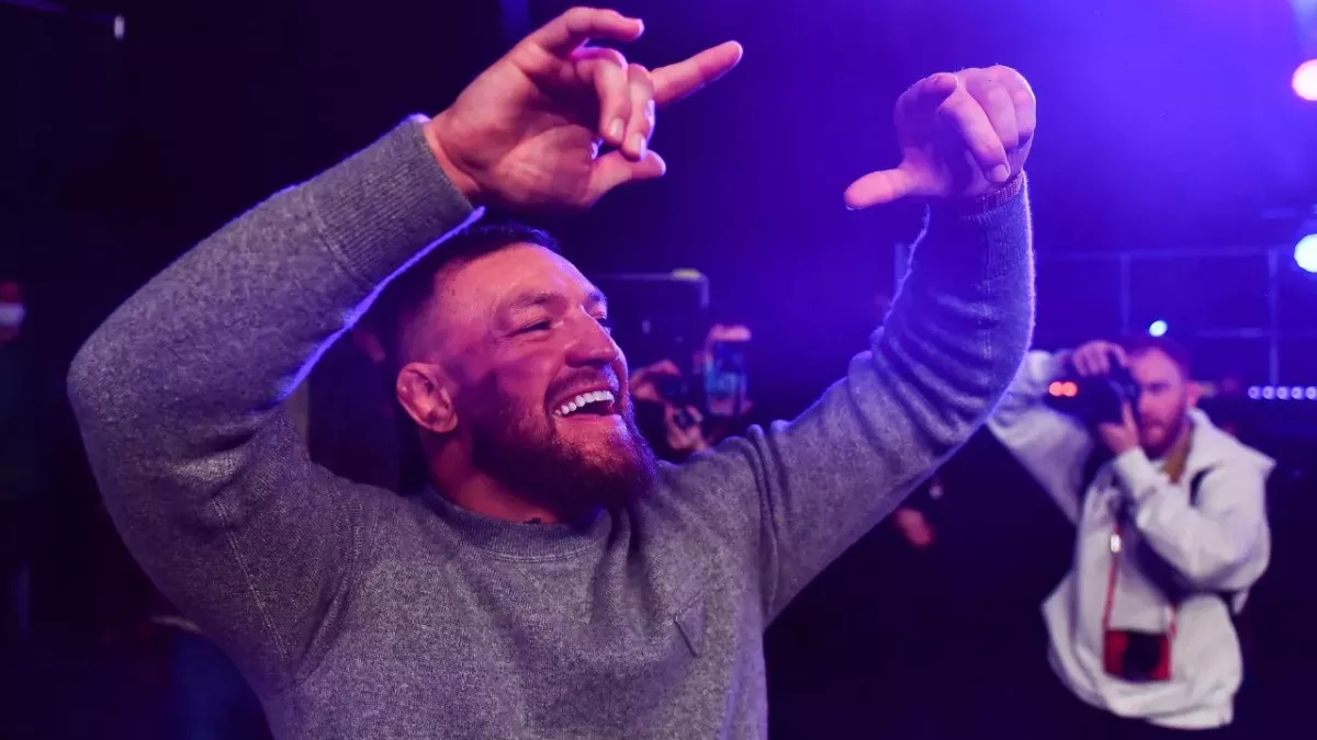 Conor McGregor, ici lors du Bellator 275, est actuellement à Cannes; 