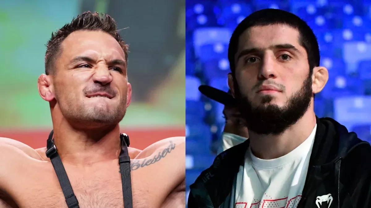 Islam Makhachev et Michael Chandler 