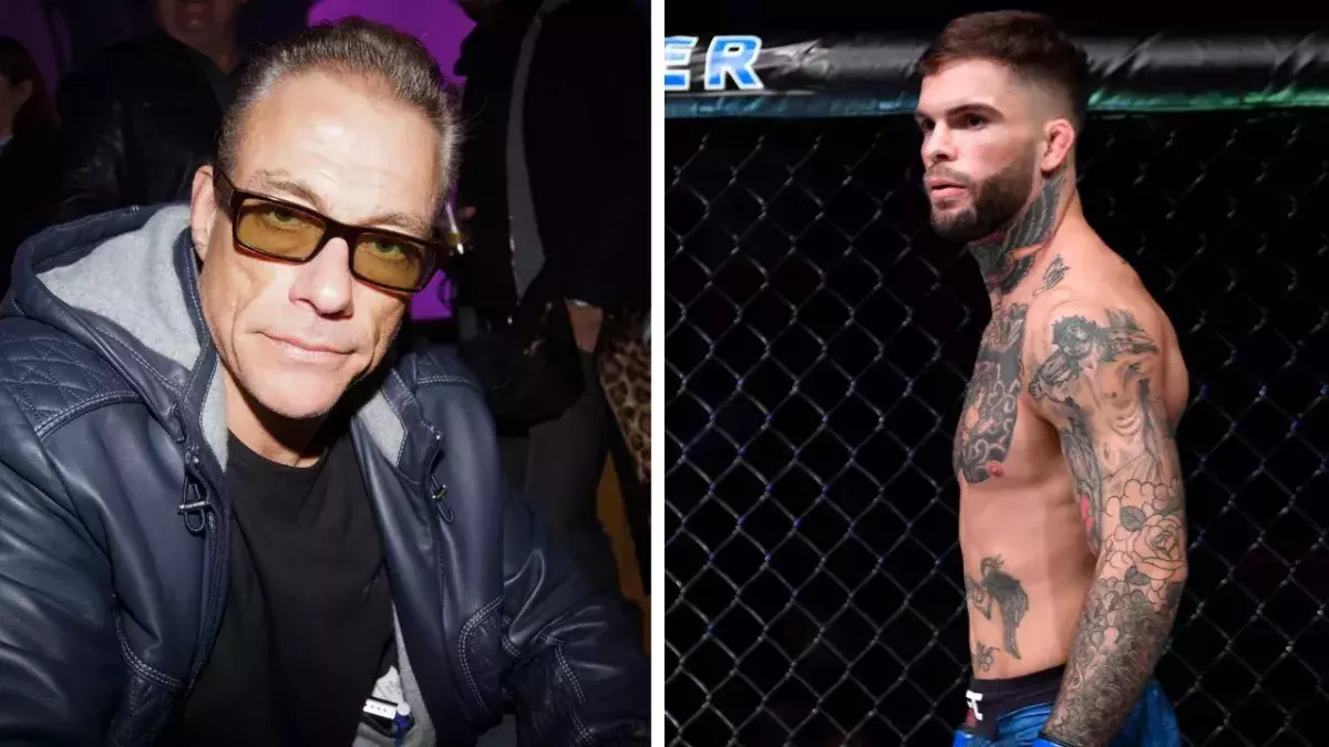 Jean-Claude Van Damme avait envoyé un coup de pied au visage de Cody Garbrandt, qui l'avait mal pris. 