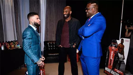 Kobe Bryant, Francis Ngannou, Cody Garbrandt