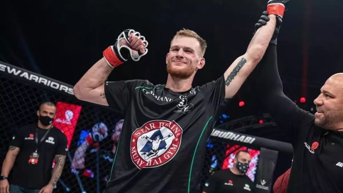 Jimmy Vienot, victorieux lors de son premier combat de MMA