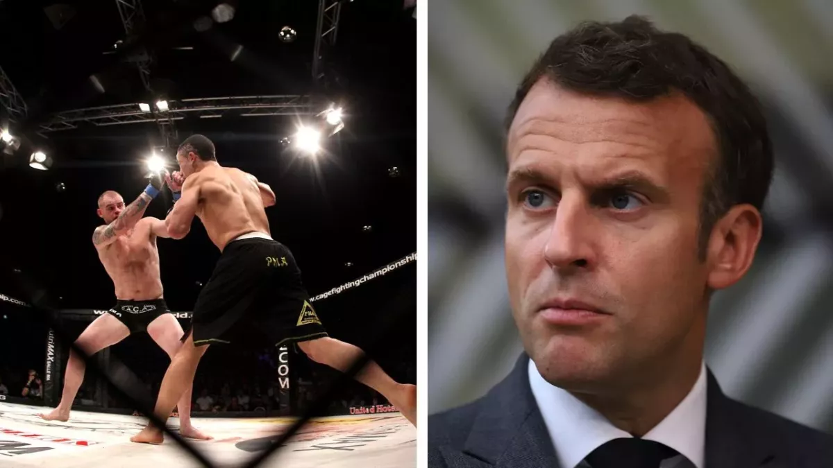 Emmanuel Macron a été ciblé par un combattant lors d'un gala de MMA. 