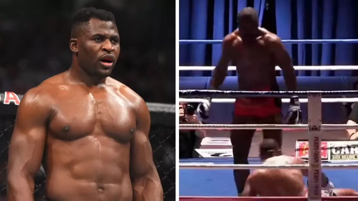 Francis Ngannou a effectué un combat de kickboxing en 2015. 