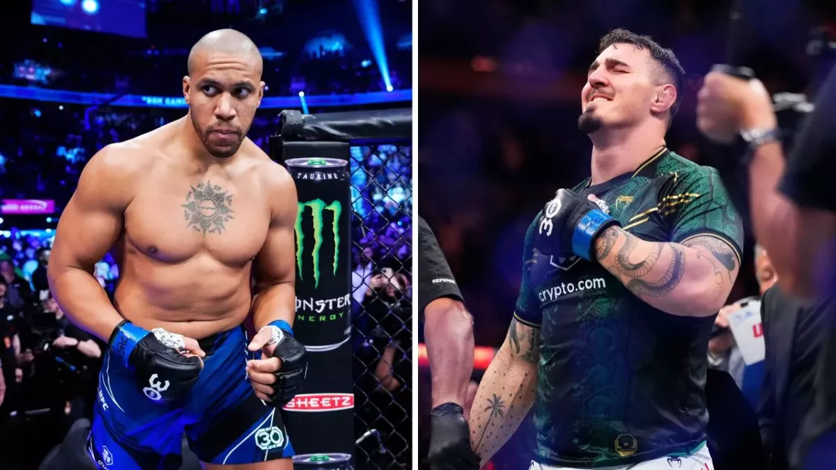 Ciryl Gane a ciblé Tom Aspinall après sa victoire sur Pavlovich à l'UFC 295. 