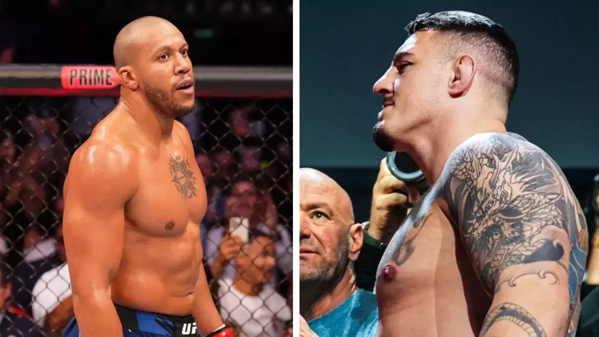 Ciryl Gane et Tom Aspinall, deux des meilleurs poids lourds actuellement à l'UFC. 