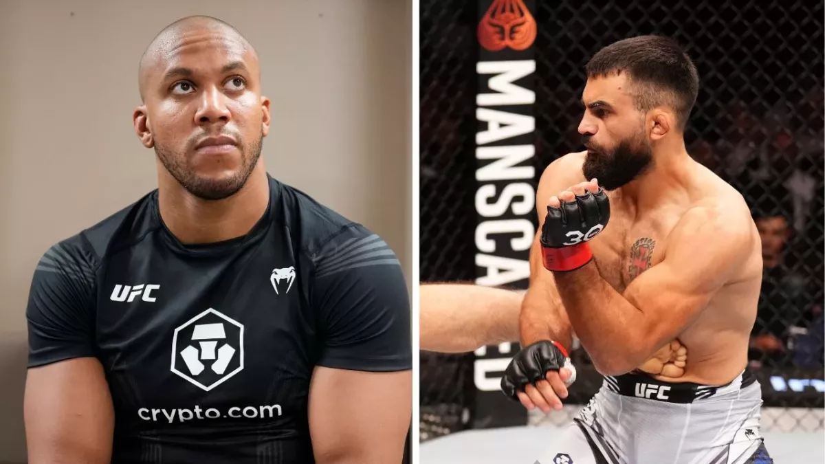 Ciryl Gane a été conquis par la victoire de Benoit Saint-Denis à l'UFC Paris. 