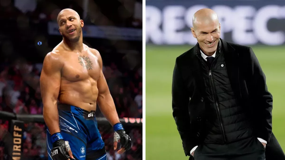 Ciryl Gane a rencontré Zinédine Zidane et d'autres champions du Monde 98. 
