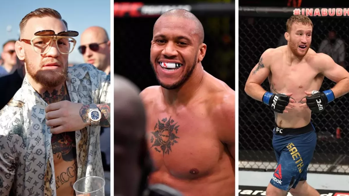 Conor McGregor, Ciryl Gane et Justin Gaethje sont tous les trois sous contrat avec l'UFC. 
