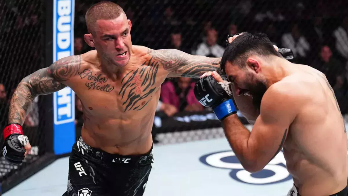 Dustin Poirier et Benoit Saint-Denis