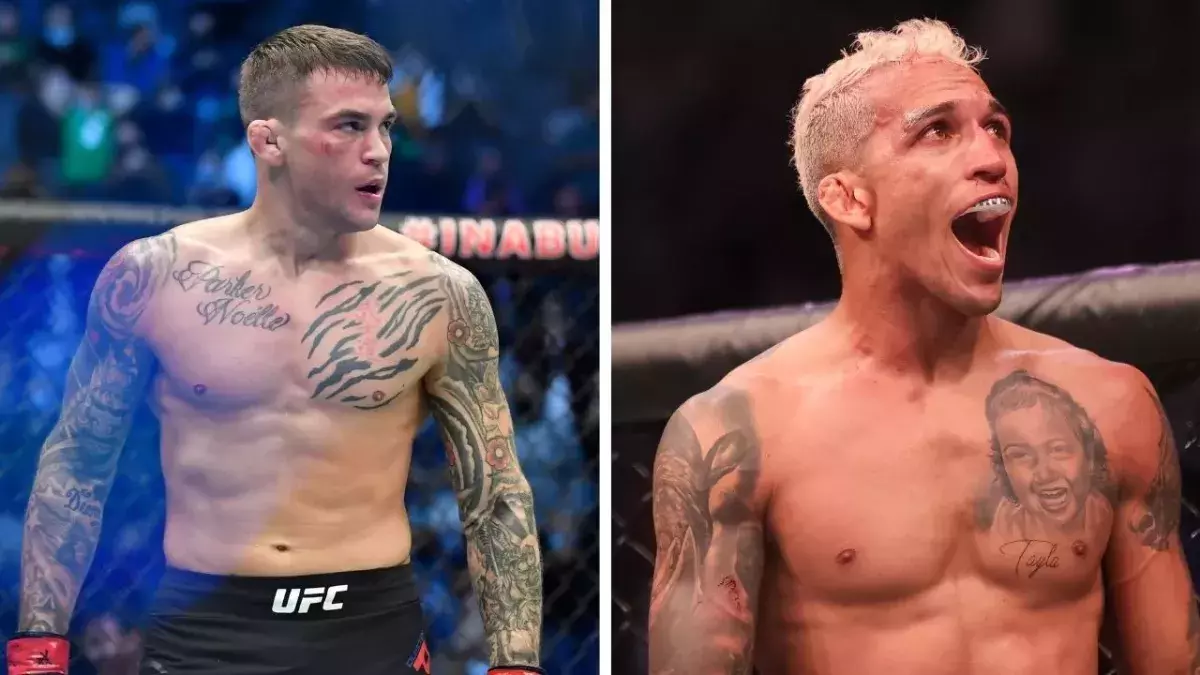 Dustin Poirier et Charles Oliveira 
