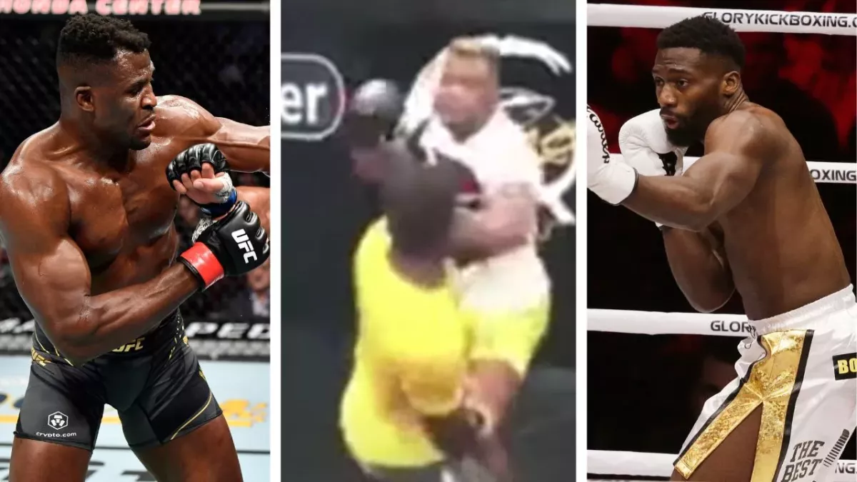 Francis Ngannou et Cédric Doumbé ont croisé les gants au MMA Factory en 2018. 