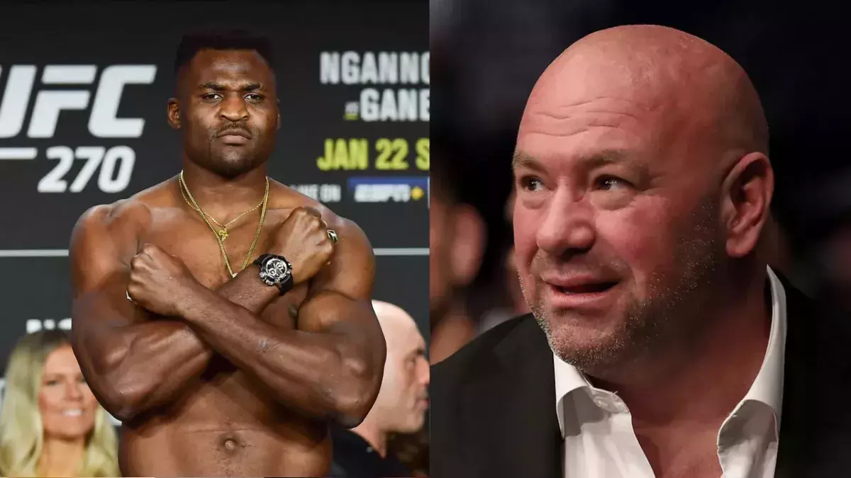 Francis Ngannou et Dana White