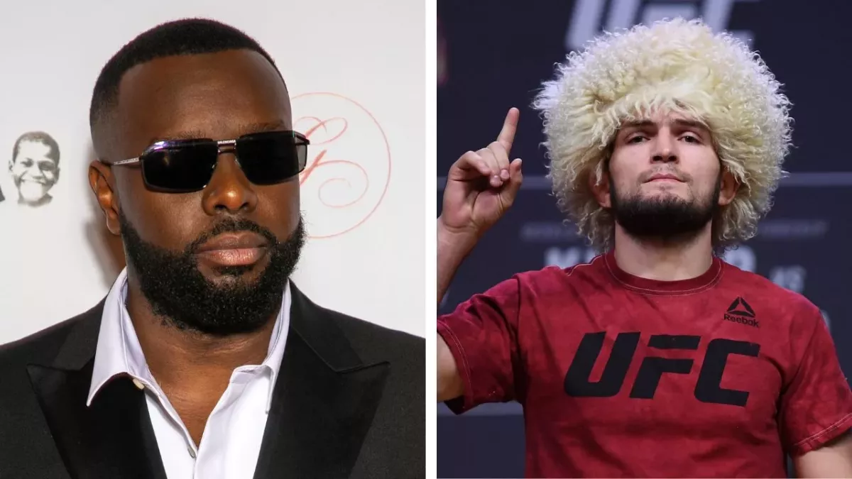 Gims et Khabib ont partagé un moment lors de la finale de la Coupe du Monde. 
