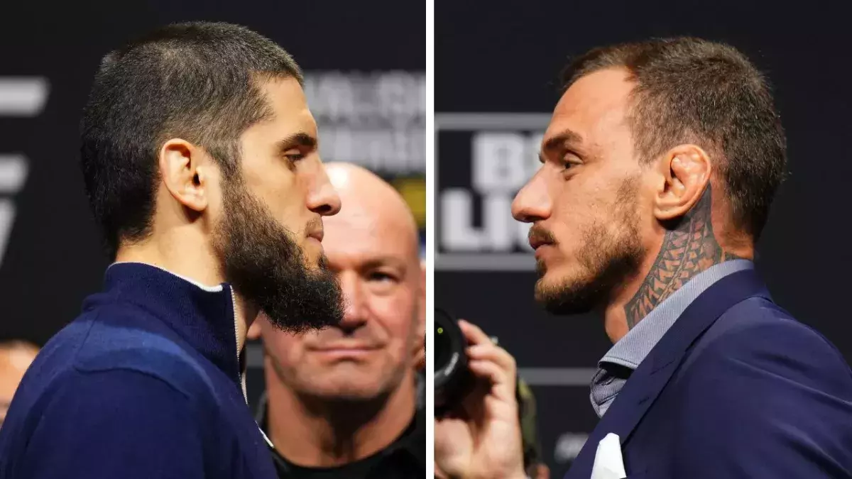 Islam Makhachev et Renato Moicano.
