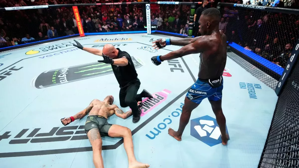 Israel Adesanya est enfin parvenu à mettre KO Alex Pereira lors de l'UFC 287. 