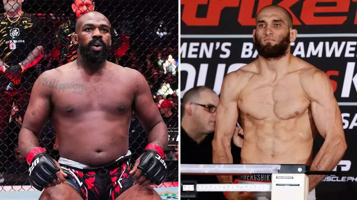 Jon Jones et Adlan Amagov. 