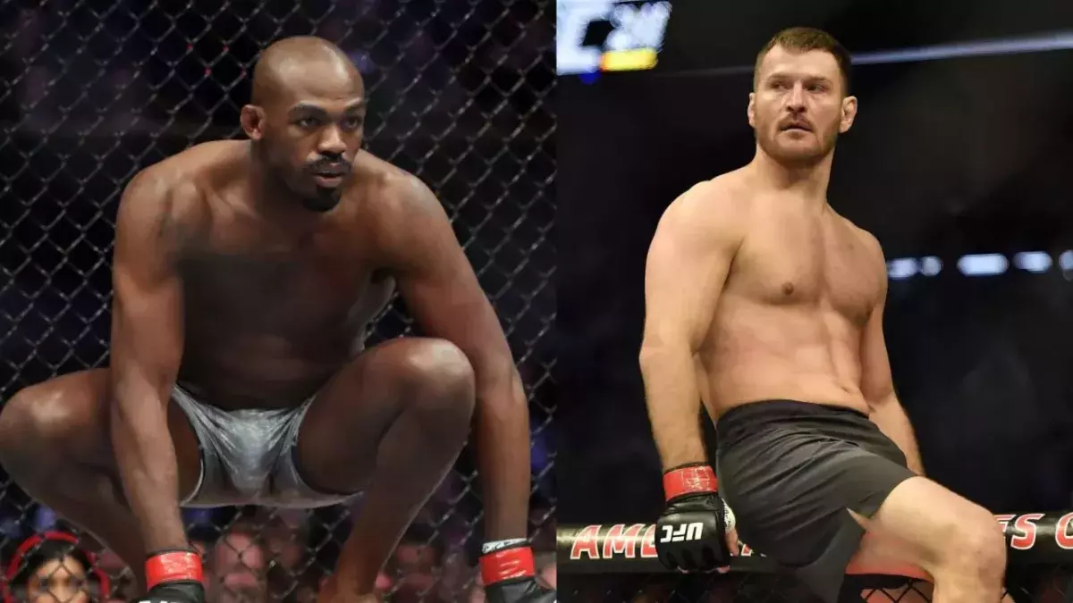 Jon Jones et Stipe Miocic