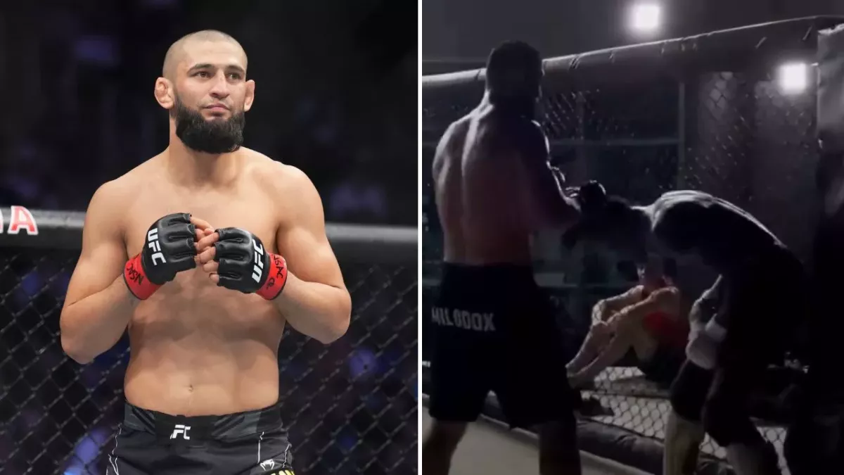Khamzat Chimaev a envoyé au tapis Jalin Turner lors d'un sparring. 