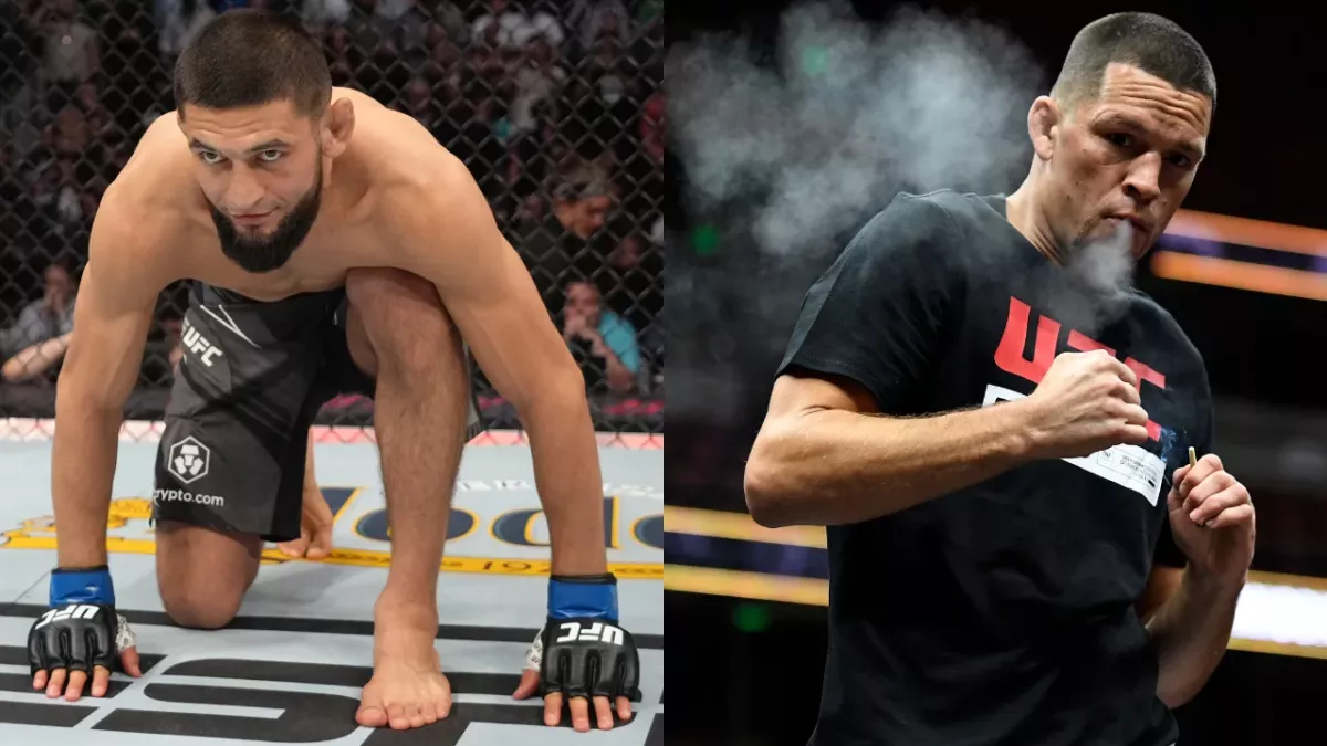 Khamzat Chimaev et Nate Diaz