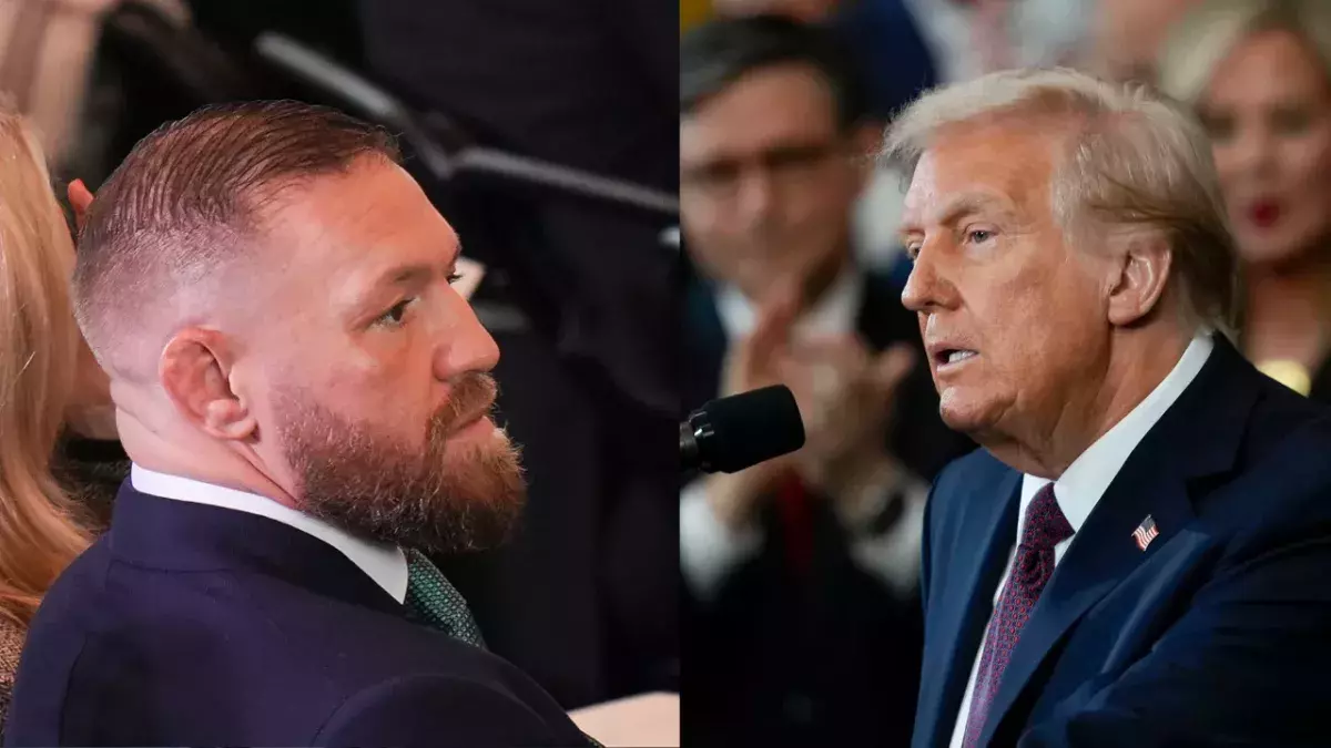 McGregor et Donald Trump 