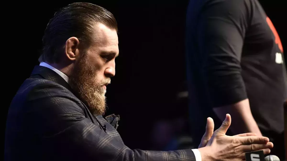 McGregor à la conférence de l'UFC