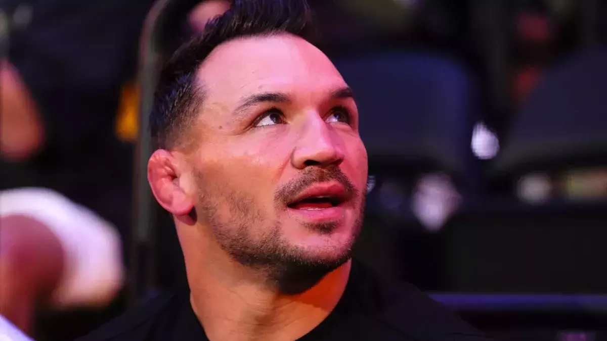 Michael Chandler lors de l'UFC 306 à Riyad.