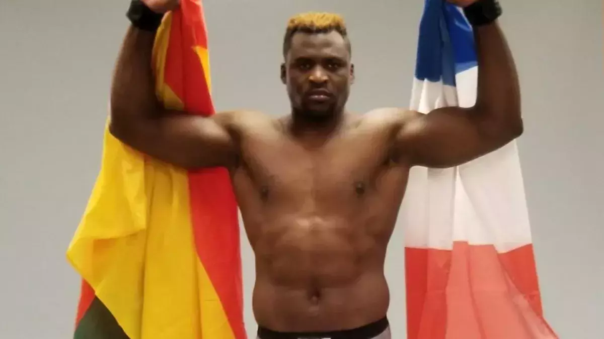Ngannou photographié par l'UFC