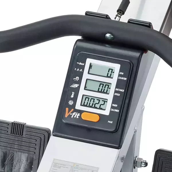 Il dispose d'un affichage de performances et de la possibilité de sélectionner différentes fonctions (calories, scan, cadence, temps).